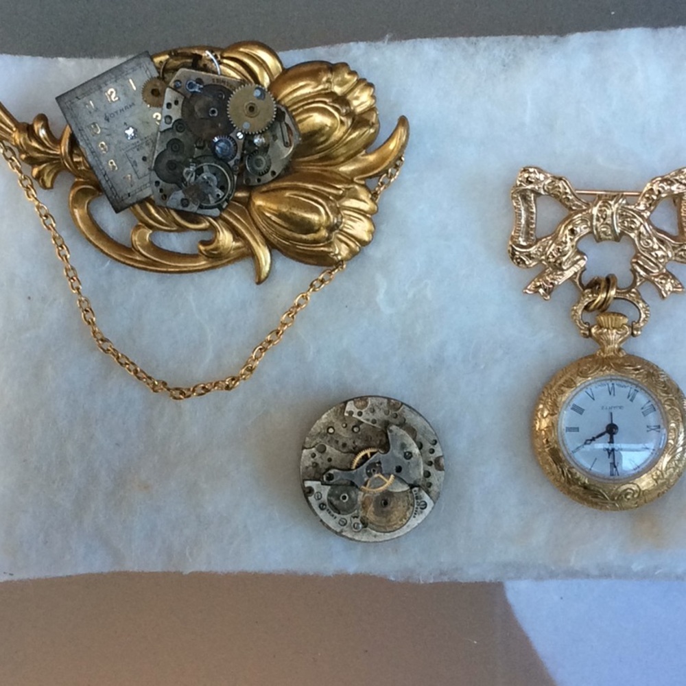 Watch pins, set of three